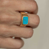 Brinco Turquesa Vintage