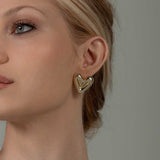 Brinco Heart Eletroformado