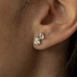 Brinco Prata Duo Gotas