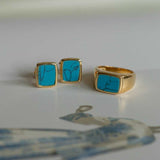 Brinco Turquesa Vintage