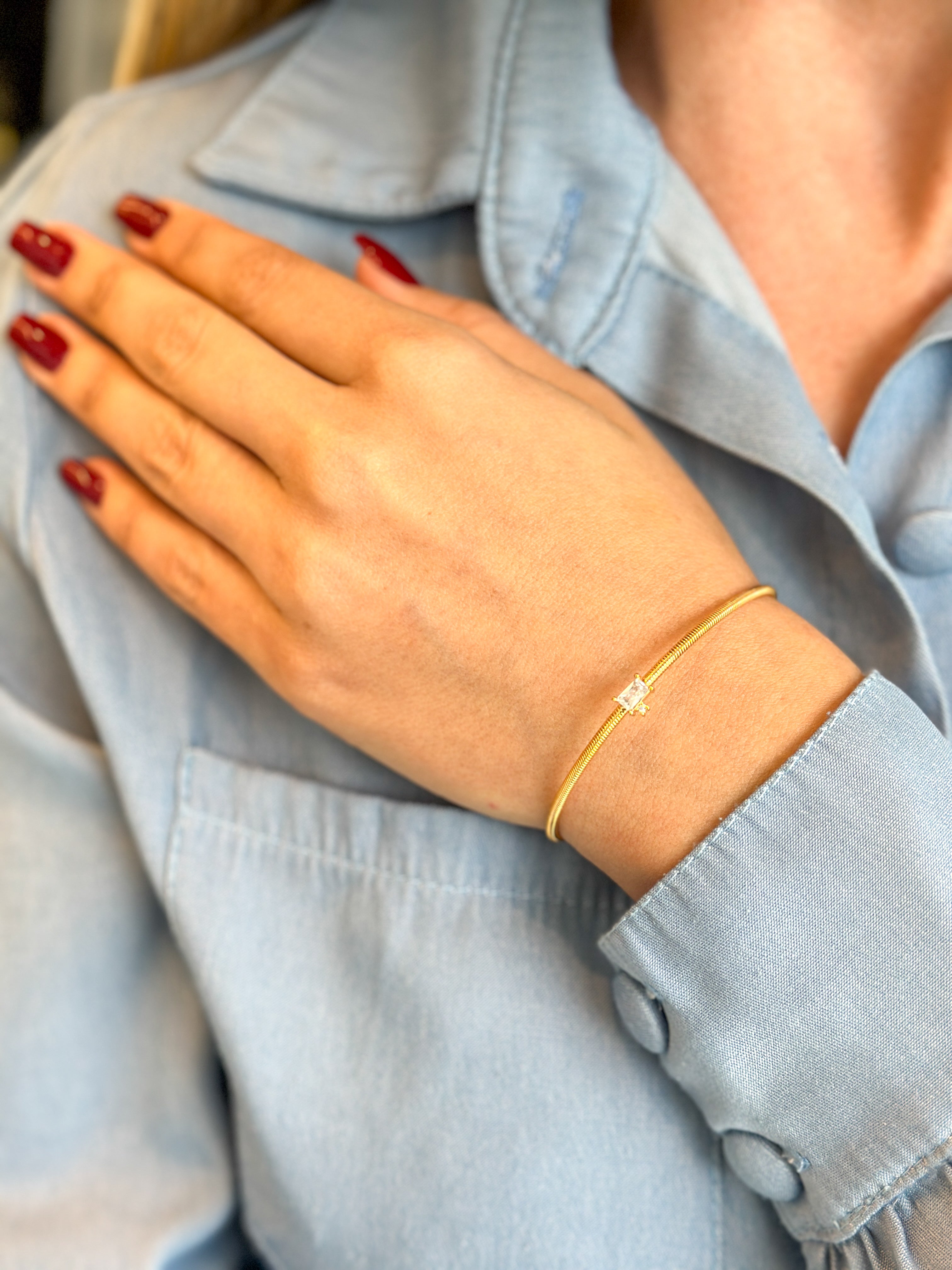 Bracelete Italiano Retângulo ponto de Luz Aberto 8665_162,00(9).jpg