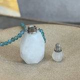 Colar Perfumeiro Cristal de Rocha e Água Marinha
