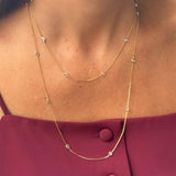 Colar Tiffany Ródio e Ouro 18k