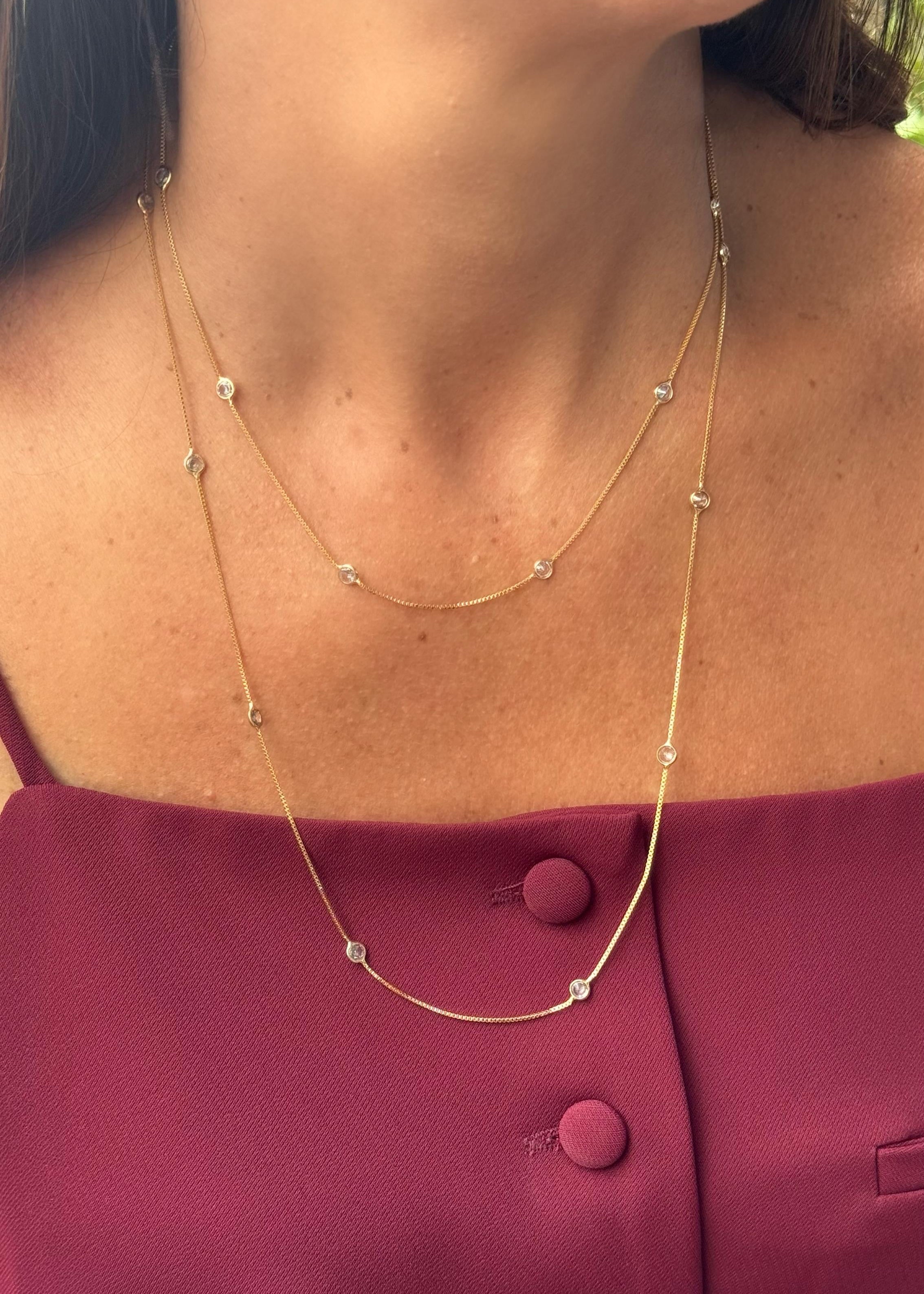 Colar Tiffany Ródio e Ouro 18k