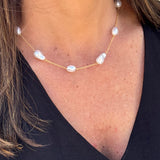 Colar Choker Pérolas Barroca