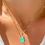 Colar gota turmalina fusion e elos Cartier