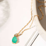 Colar gota turmalina fusion e elos Cartier