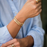 Pulseira Encaixe Zircônias e Bolinhas