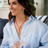 Colar Cordão Pingentes Ocean