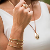 Pulseira Conchas e Pérolas