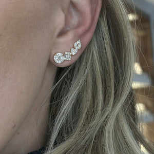 Ear Cuff Prata 925 Invisible – Losangos