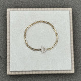 Pulseira Prata 925 Cartier com Fecho Cravejado