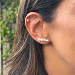 Brinco Earhook 4 pérolas