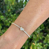 Pulseira Riviera Coração Cravejado