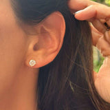 Conjunto Brinco e Colar Ponto de Luz 5mm