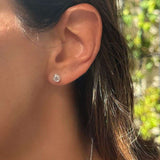 Conjunto Brinco e Colar Ponto de Luz 4mm