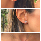 Conjunto Brinco e Colar Ponto de Luz 5mm
