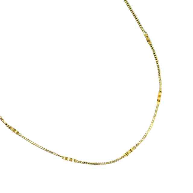 Choker detalhes plissados em banho de ouro 18k - JOYÁ