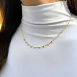 Choker com zircônias coloridas em banho de ouro 18k - JOYÁ