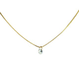 Colar com pingente de zircônia em banho de ouro 18k - JOYÁ