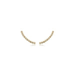 Ear cuff cravação inglesa em banho de ouro 18k - JOYÁ