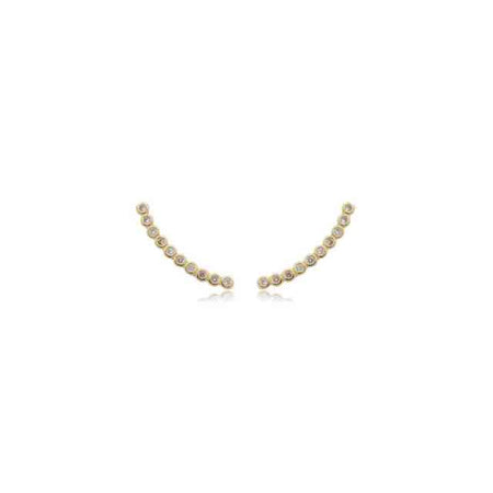 Ear cuff cravação inglesa em banho de ouro 18k - JOYÁ