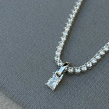 Pingente Retângulo Cristal